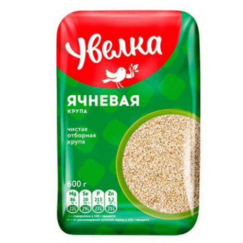 Увелка Крупа Ячневая 600г