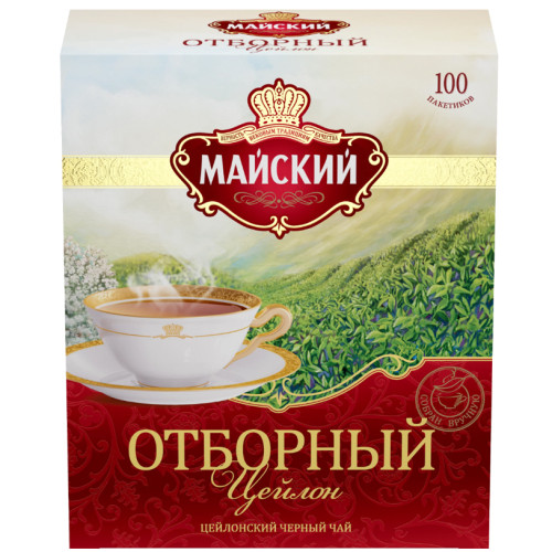 Чай Майский Отборный черный 2г*100пак.