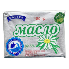 Масло сливочное MARLEN 82,5% 180г