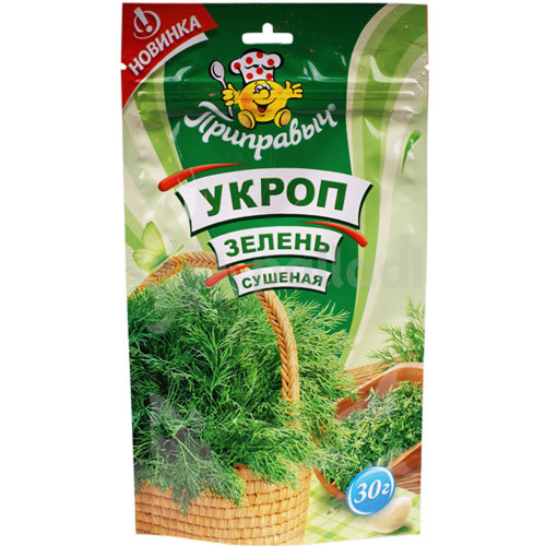 Укроп, зелень сушёная 30г