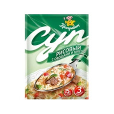 Суп Рисовый с овощами и мясом 60г