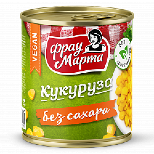 "Фрау Марта" Кукуруза сахарная без сахара 310г