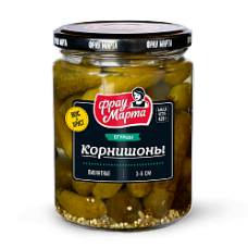 "Фрау Марта" Огурцы (КОРНИШОНЫ) 420г