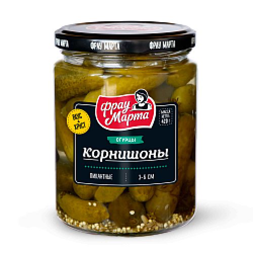 "Фрау Марта" Огурцы (КОРНИШОНЫ) 420г