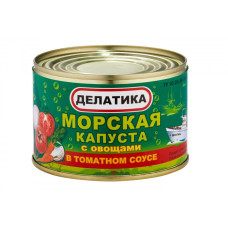 Морская капуста с овощами в т/с 230г. Делатика