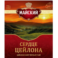 Чай Майский Сердце Цейлона черный, 1,7г*100пак.