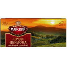 Чай Майский Сердце Цейлона черный, 1,7*25пак.